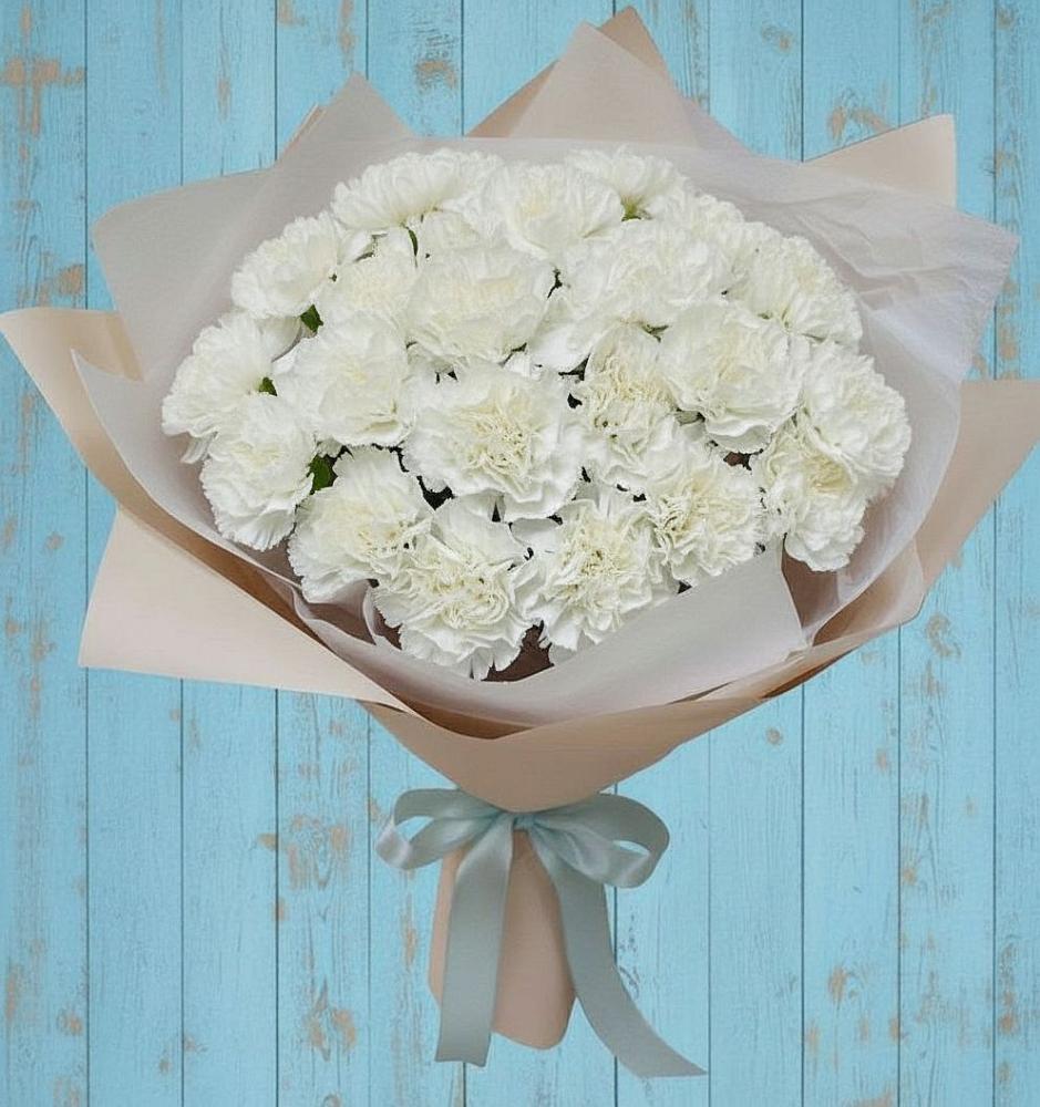 Букет цветов из: Гвоздики в Бытха