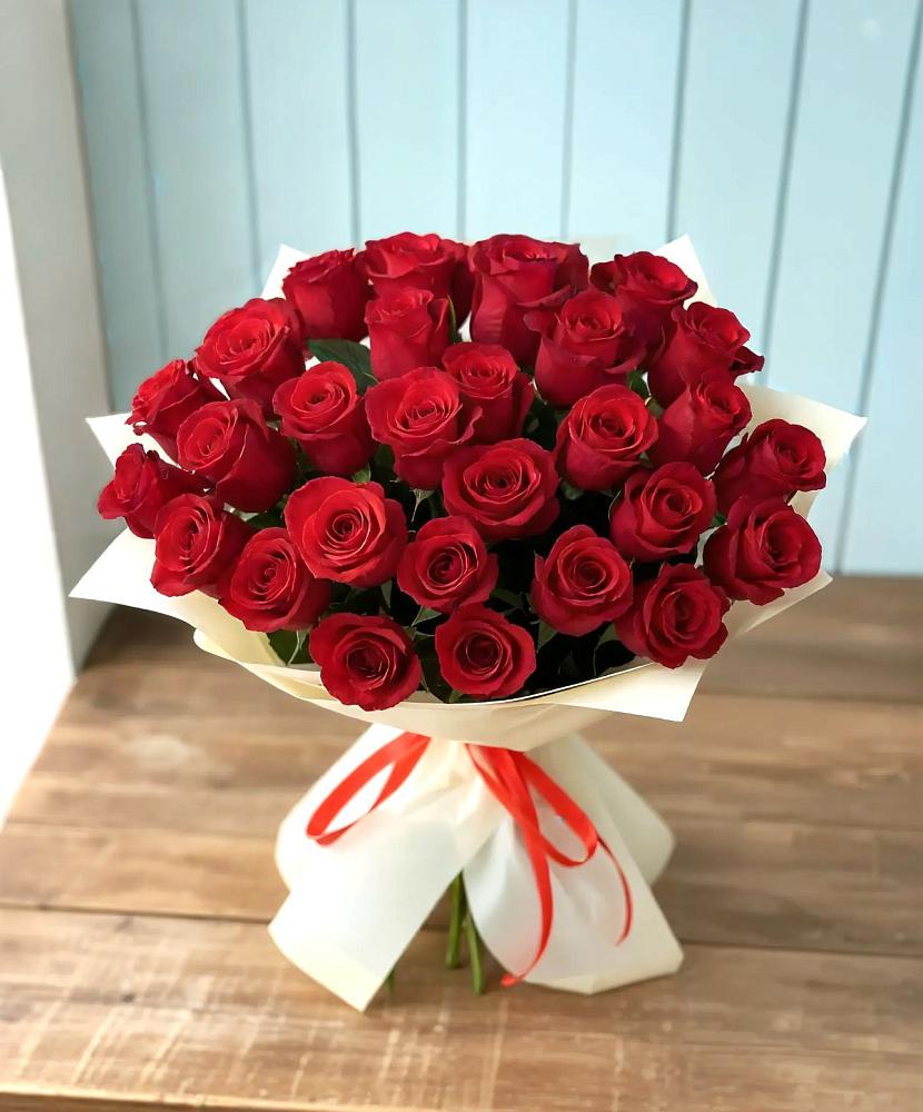 Букет 29 Красных роз в Бытха