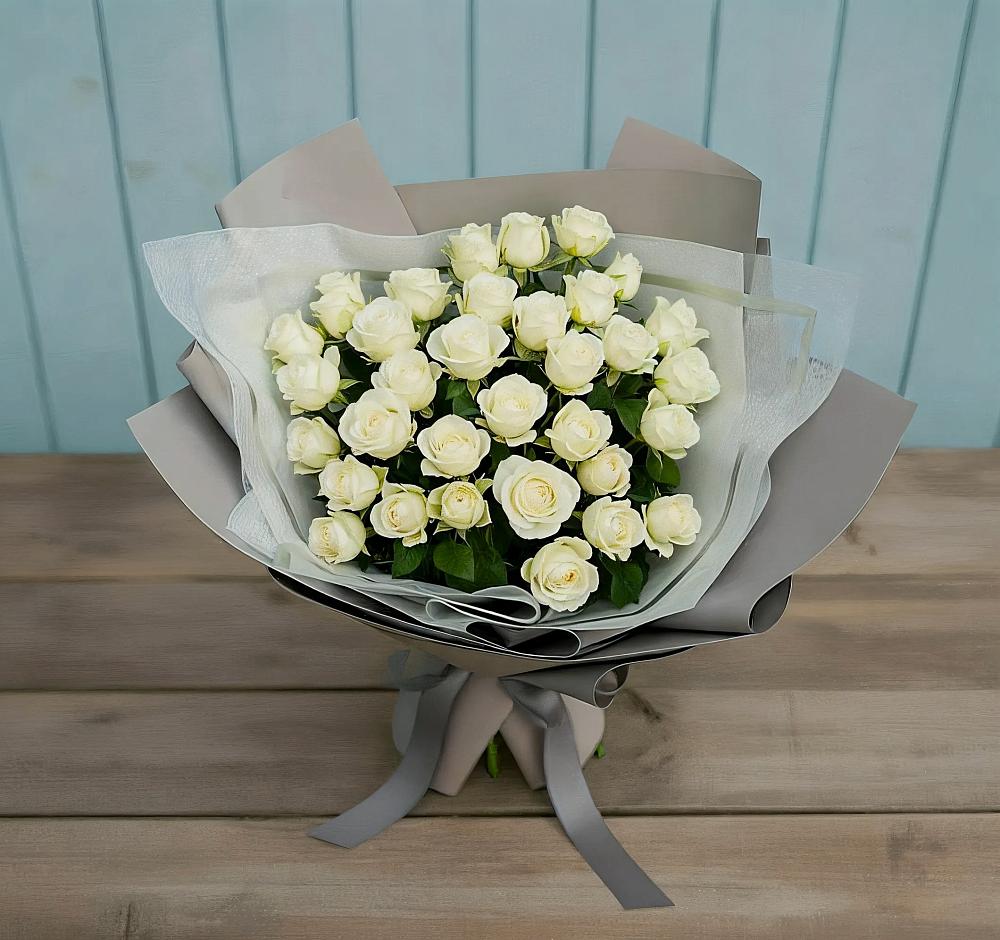 Букет Белоснежная нежность в Бытха