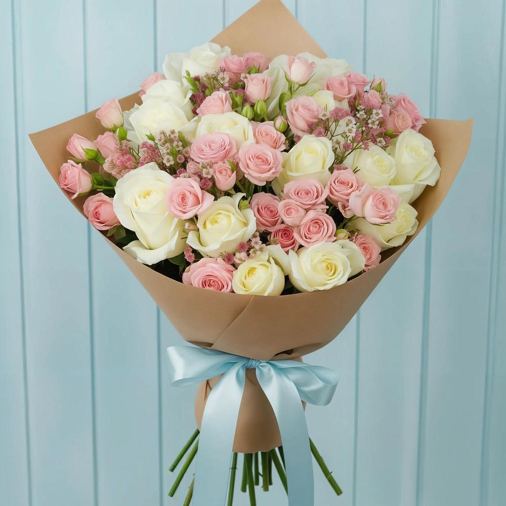 Букет цветов из: Розы в Бытха