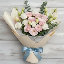 Букет цветов из:  Лизиантусы #REPLACE_PRED# Бытха