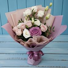 Букет цветов из:  Розы и Лизиантусы #REPLACE_PRED# Бытха