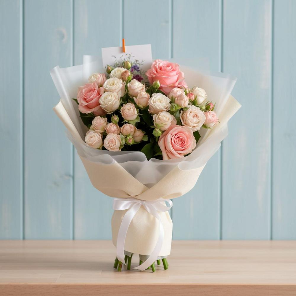 Букет цветов из: Розы в Бытха