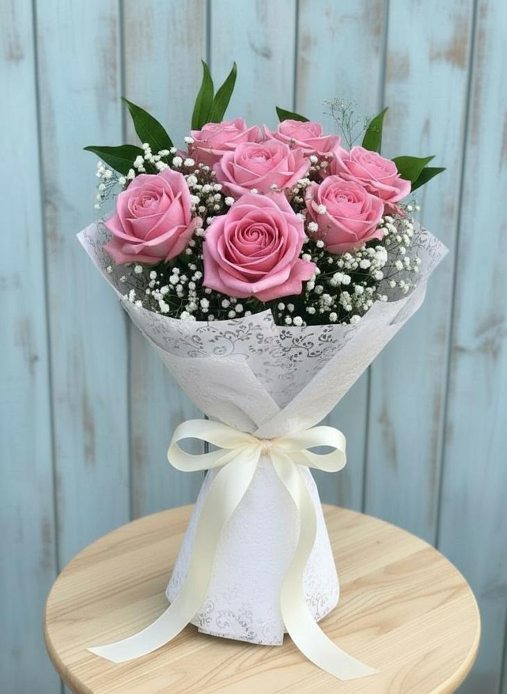 Букет цветов из: Розы в Бытха