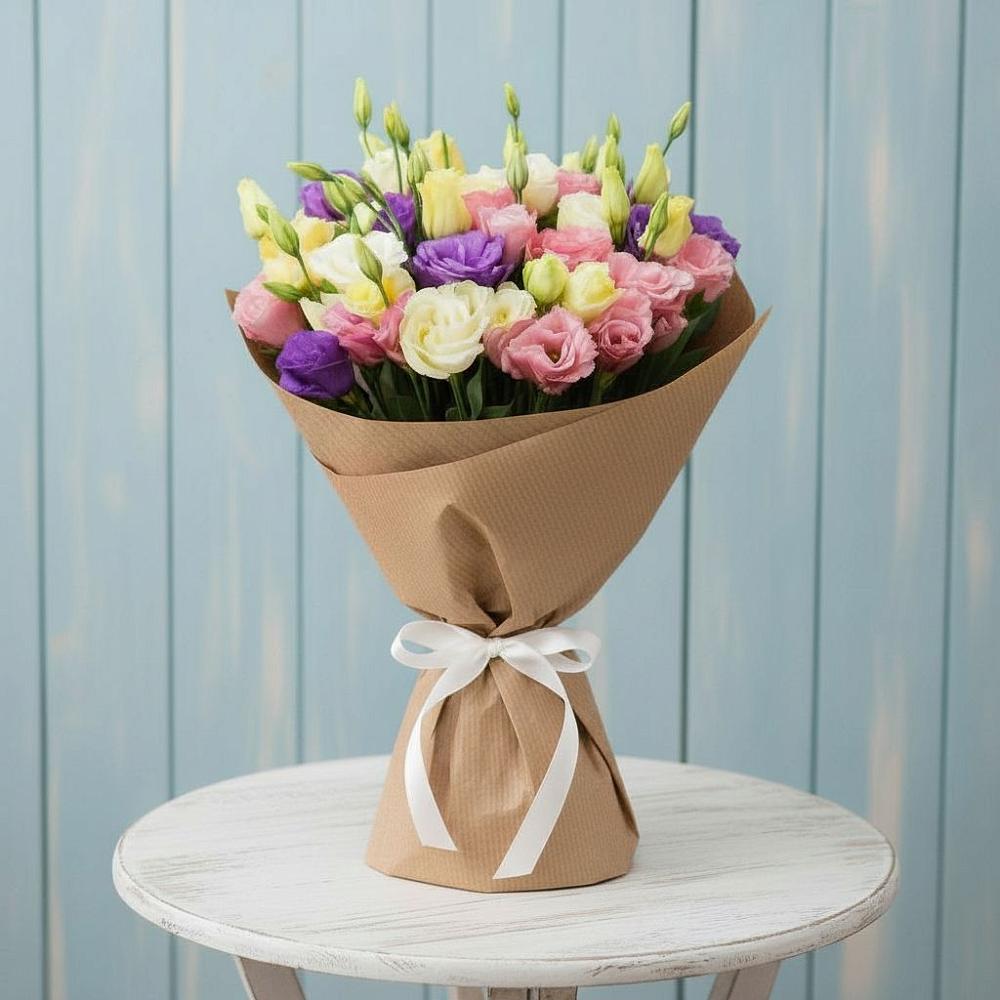 Букет цветов из: Лизиантусы в Бытха