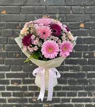 Букет цветов из:  Герберы и Хризантемы #REPLACE_PRED# Бытха