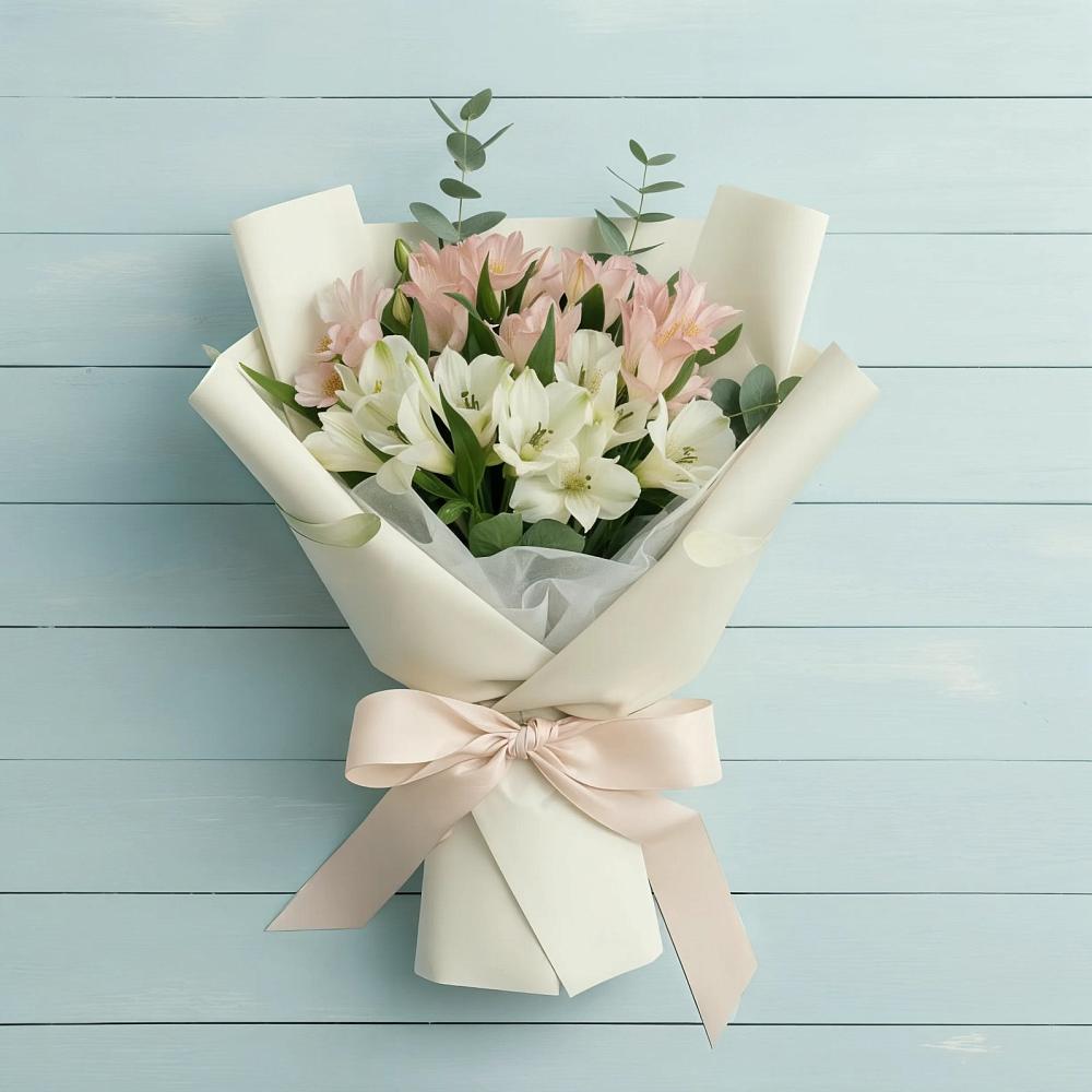 Букет цветов из: Альстромерии в Бытха