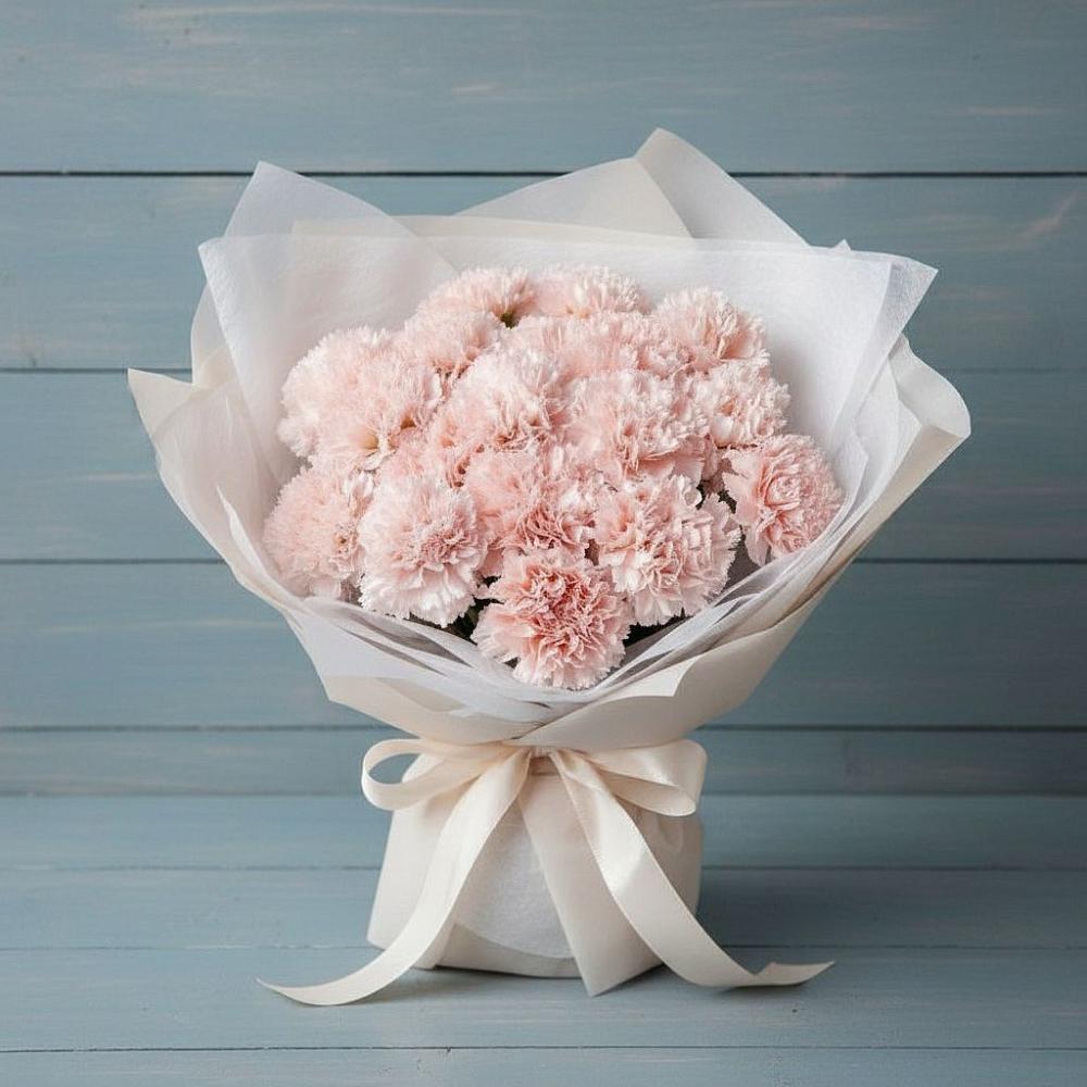 Букет цветов из: Гвоздики в Бытха