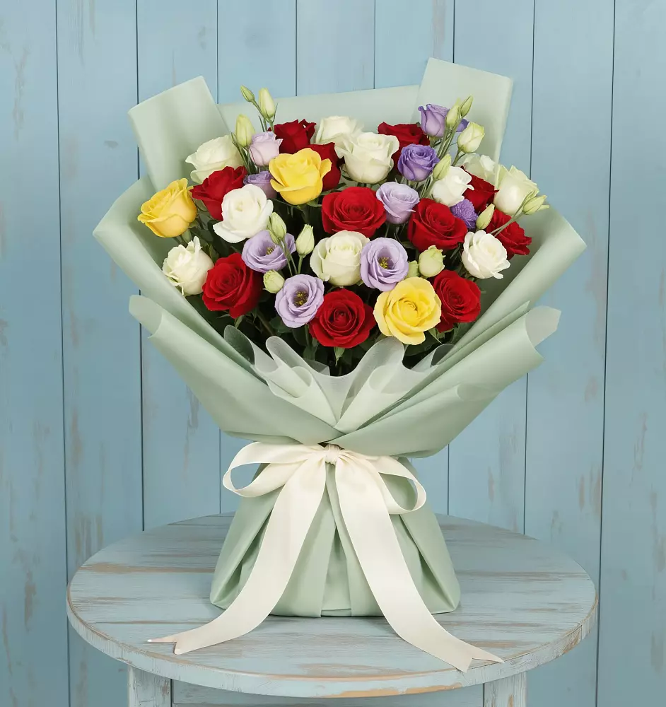 Букет цветов из: Розы в Бытха