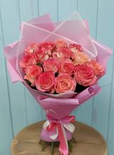Букет 15 Розовых роз Равель #REPLACE_PRED# Бытха