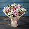 Букет цветов из: Хризантемы, Альстромерии и Розы в Бытха